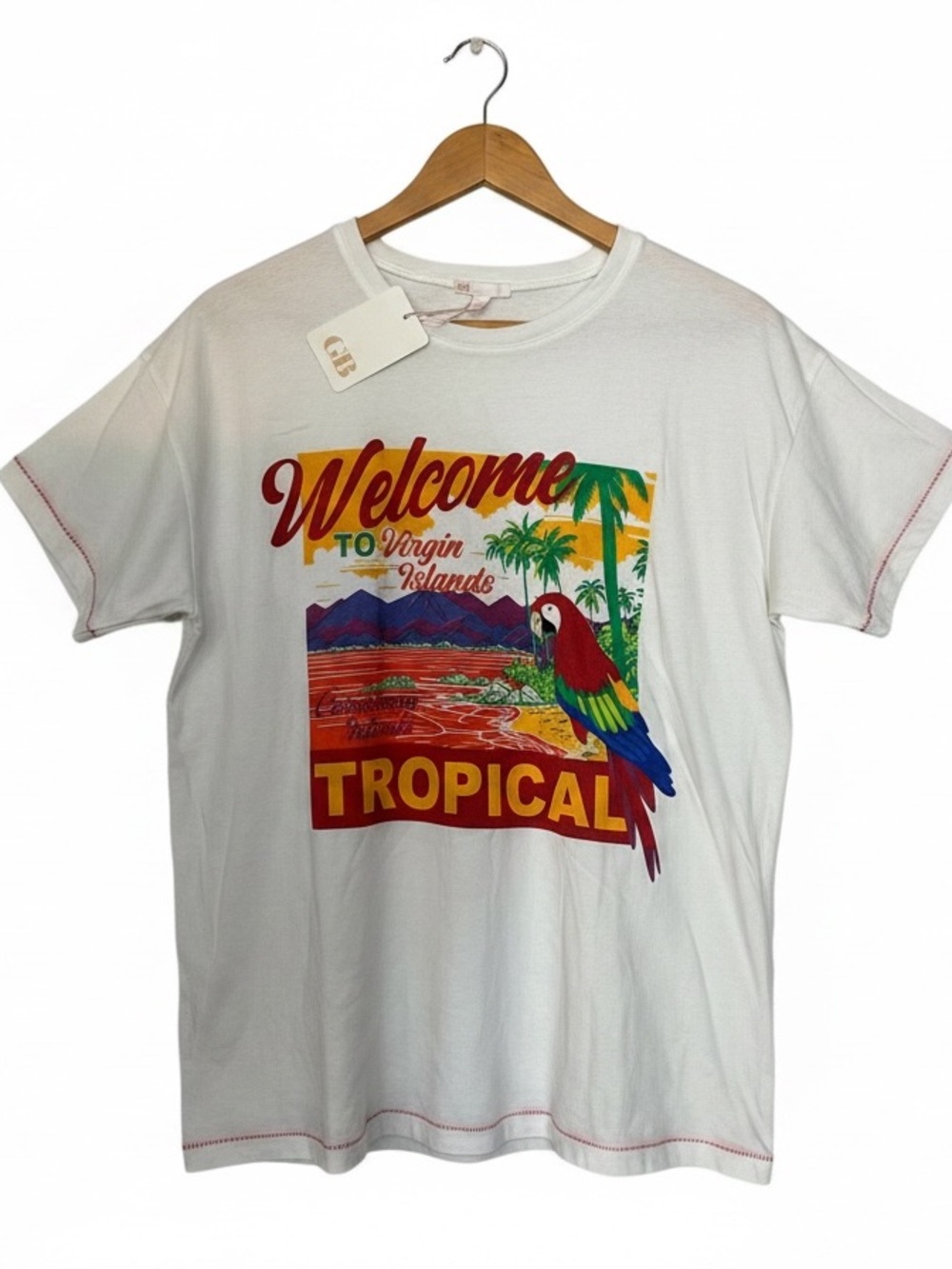 gb gianni bini welcome to Virgin Islands graphic tee